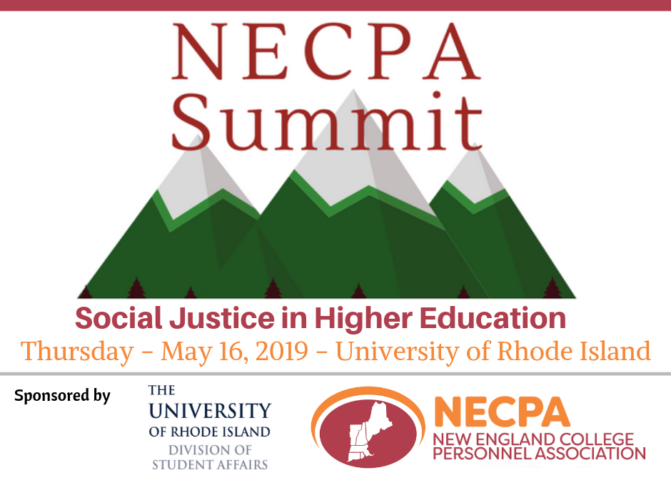 NECPA Summit Thursday, May 16 2019 at University of Rhode Island